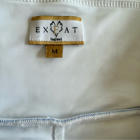 EXEAT England White Coco Tennis Skirt Pleated Size M - Picture 2 of 10